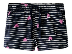 Name It shorts dark sapphire with heart print
